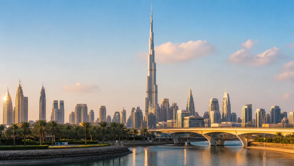 Burj Khalifa and the Dubai skyline, United Arab Emirates